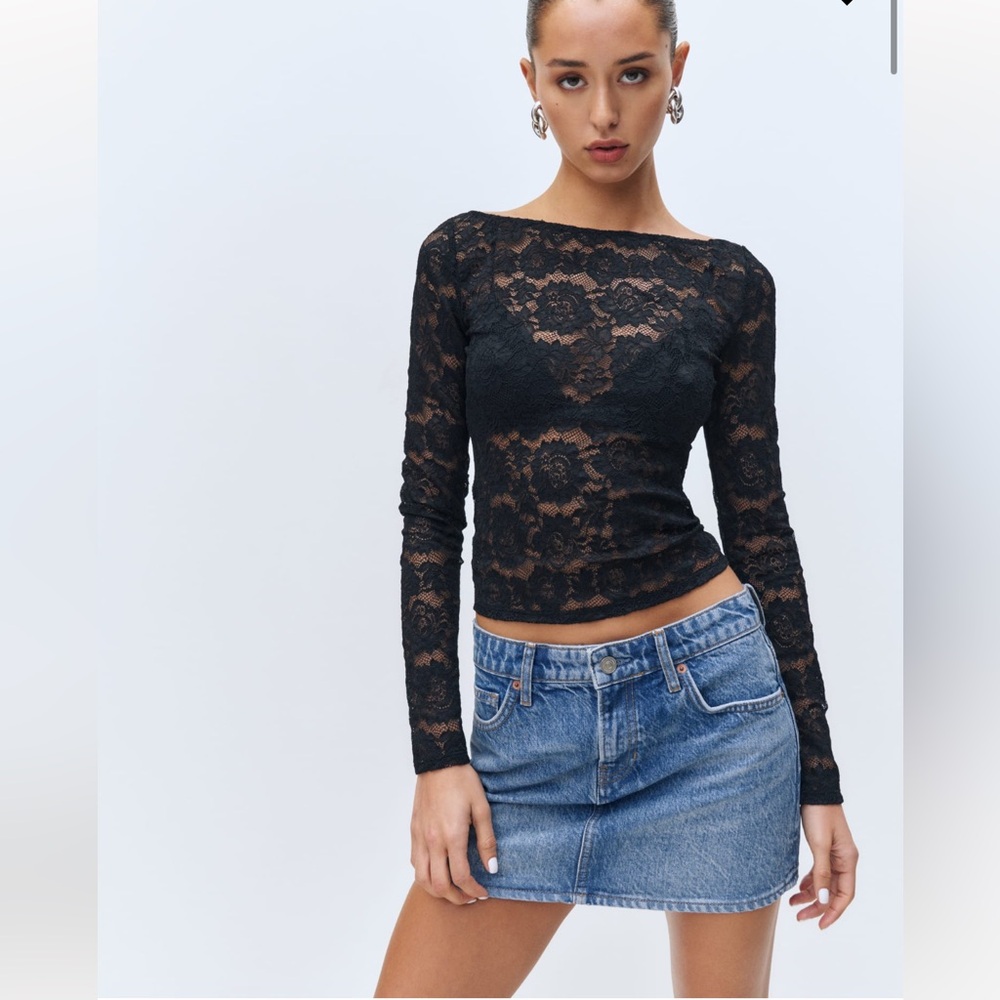 Reformation Lace Top